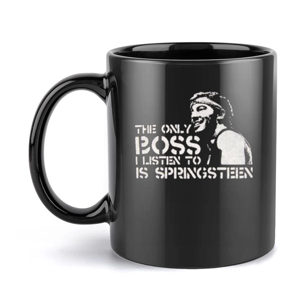 My Boss Black Mug