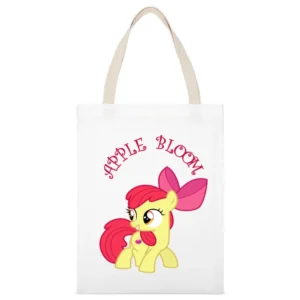 My Little Pony Apple Bloom White Canvas Tote Shopping Bag