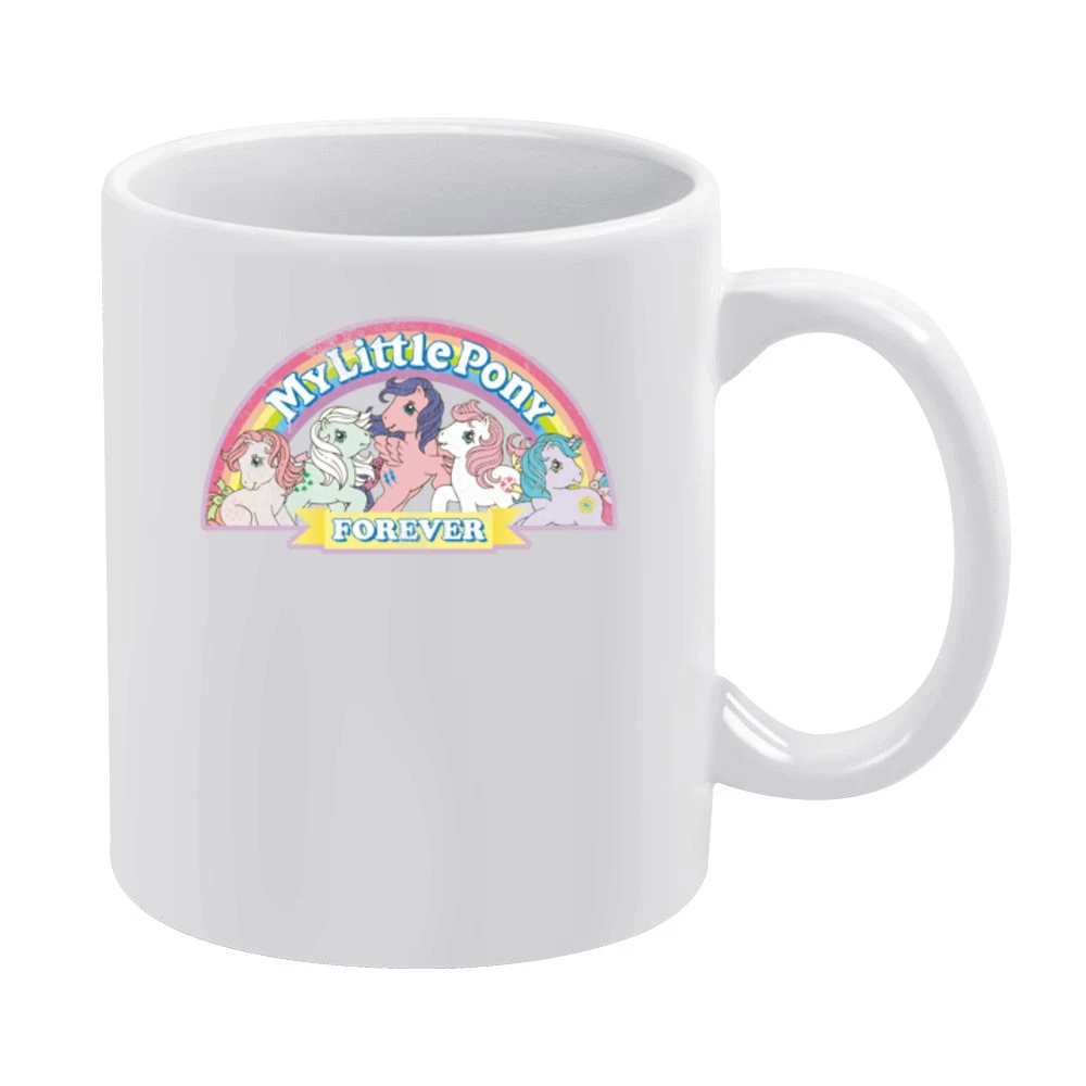My Little Pony Forever Fun Cool Vintage Style Distressed Graphic Retro White Mug