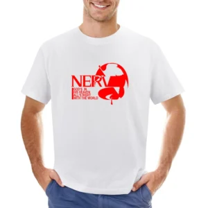 NGE Neon Genesis Evangelion Nerv science-fantasy mecha anime logo T Sh Asian Size Men T-Shirt