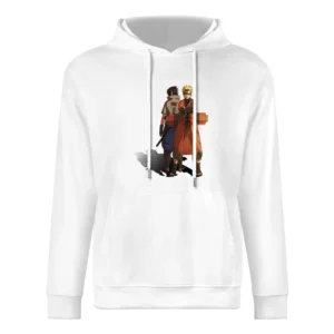 Naruto Uzumaki Sage scroll - Sasuke Uchiha Kusanagi sword Akatsuki ani European Size Men Hoodie