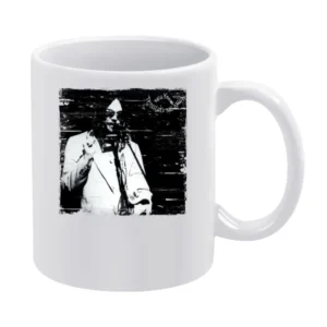 Neil Young Tonights The Night Album Cover Distressed Image White Mug