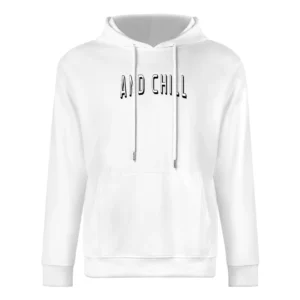 Netflix And Chill Fun Binge Watch TV Shows Movies European Size Men Hoodie
