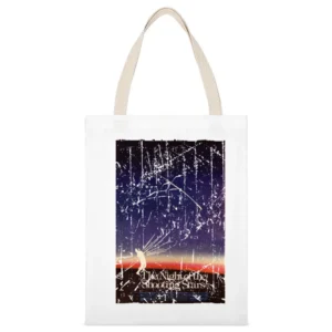 Night Of The Shooting Stars Movie Poster Retro Aged Look White Canvas Tote Shopping Bag