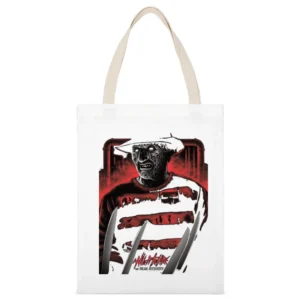 Nightmare On Elm Street White Canvas Tote Shopping Bag