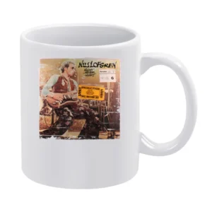 Nils Lofgren Cry Tough Album Cover Distressed Image White Mug