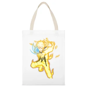 Nine-Tails Chakra Mode Rasengan naruto anime manga White Canvas Tote Shopping Bag