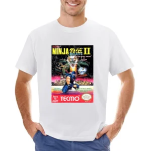 Ninja Gaiden 2 Nes Nintendo Old School Retro Video Game Fan Distressed Asian Size Men T-Shirt