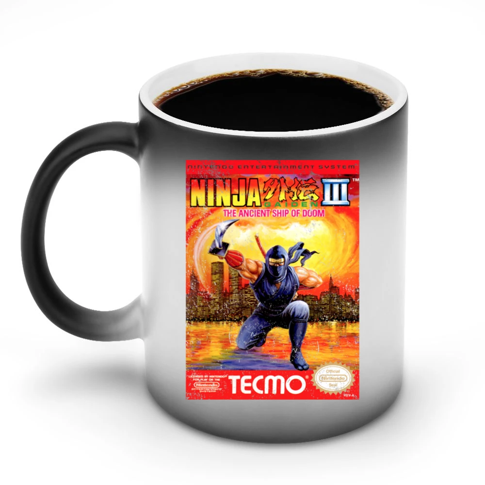 Ninja Gaiden 3 Nes Nintendo Old School Retro Video Game Fan Distressed Discoloration Mug