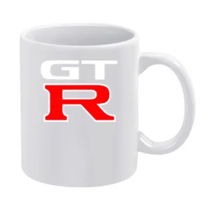 Nissan GT R Fast Car Graphic Tee Shirt White Mug