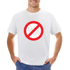 No Dice Funny Anti Game Gambling Asian Size Men T-Shirt