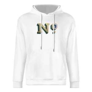 No Just No word text European Size Men Hoodie