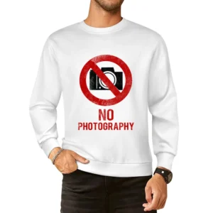 No Photography Fun Celebrity vs Paparazzi Popular Graphic Hollywood T European Size Pullover Sweater