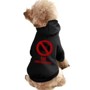 No Photography Fun Celebrity vs Paparazzi Popular Graphic Hollywood T Pet Apparel Clothes