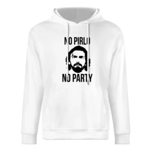 No Pirlo No Party Funny Andrea Juventus Italian Soccer Football Italy European Size Men Hoodie