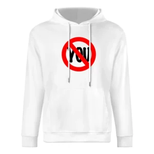 No You Funny Crossed Out Graphic Tee Shirt European Size Men Hoodie