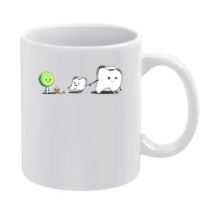 No taking candy from strangers - funny teeth White Mug