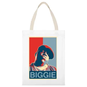 Notorious Big Hope White Canvas Tote Shopping Bag