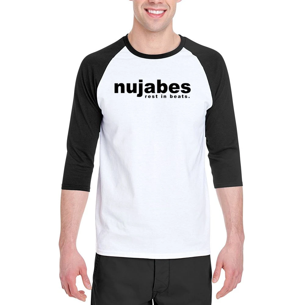 Nujabes Rest In Beats Jun Seba Underground DJ Music Graphic Men 3/4 Sleeve T-Shirt