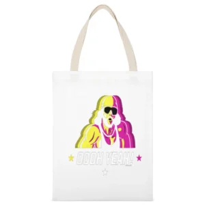 OOOH Yeah! Macho Man Tshirt White Canvas Tote Shopping Bag