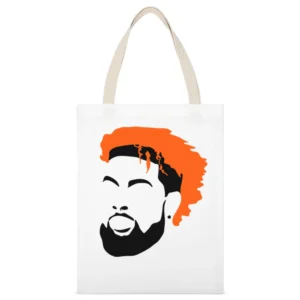 Odell Beckham Jr Obj Cleveland Football Trade Big Head Fan Phone Case White Canvas Tote Shopping Bag