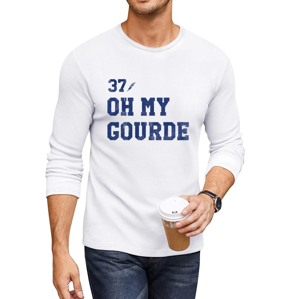 Oh My Gourde Tampa Bay Yanni Gourde Hockey Fan Men CrewNeck Long Sleeve T-Shirt