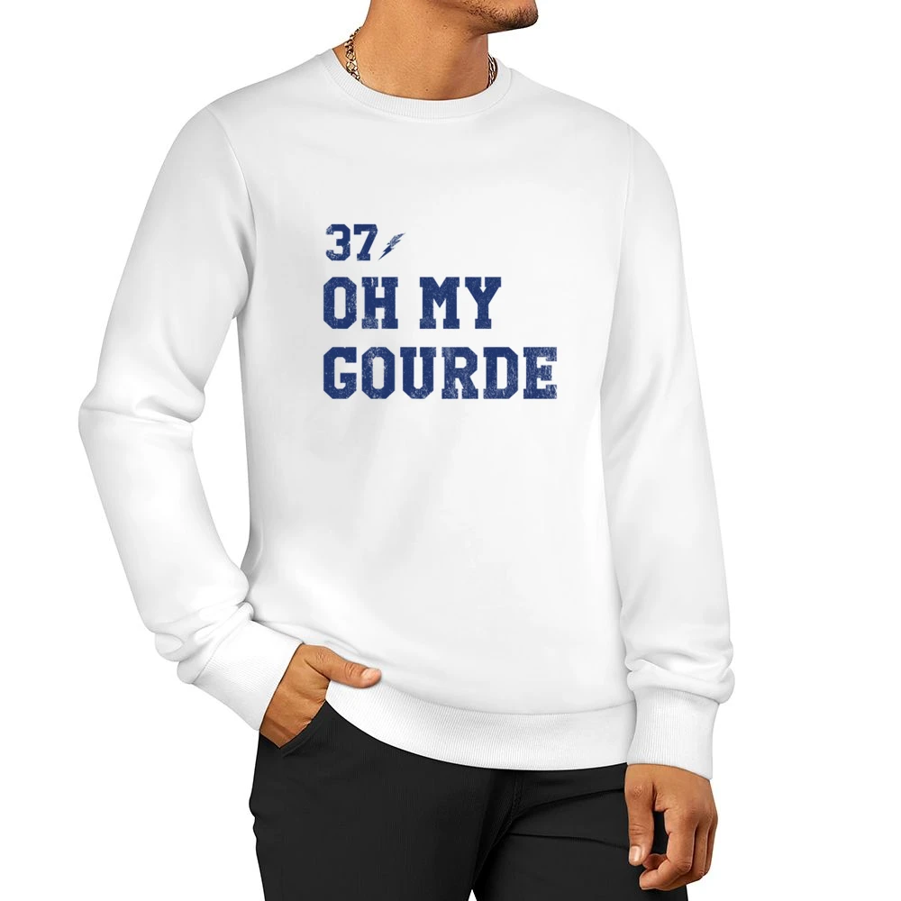 Oh My Gourde Tampa Bay Yanni Gourde Hockey Fan Men Pullover Sweatshirt