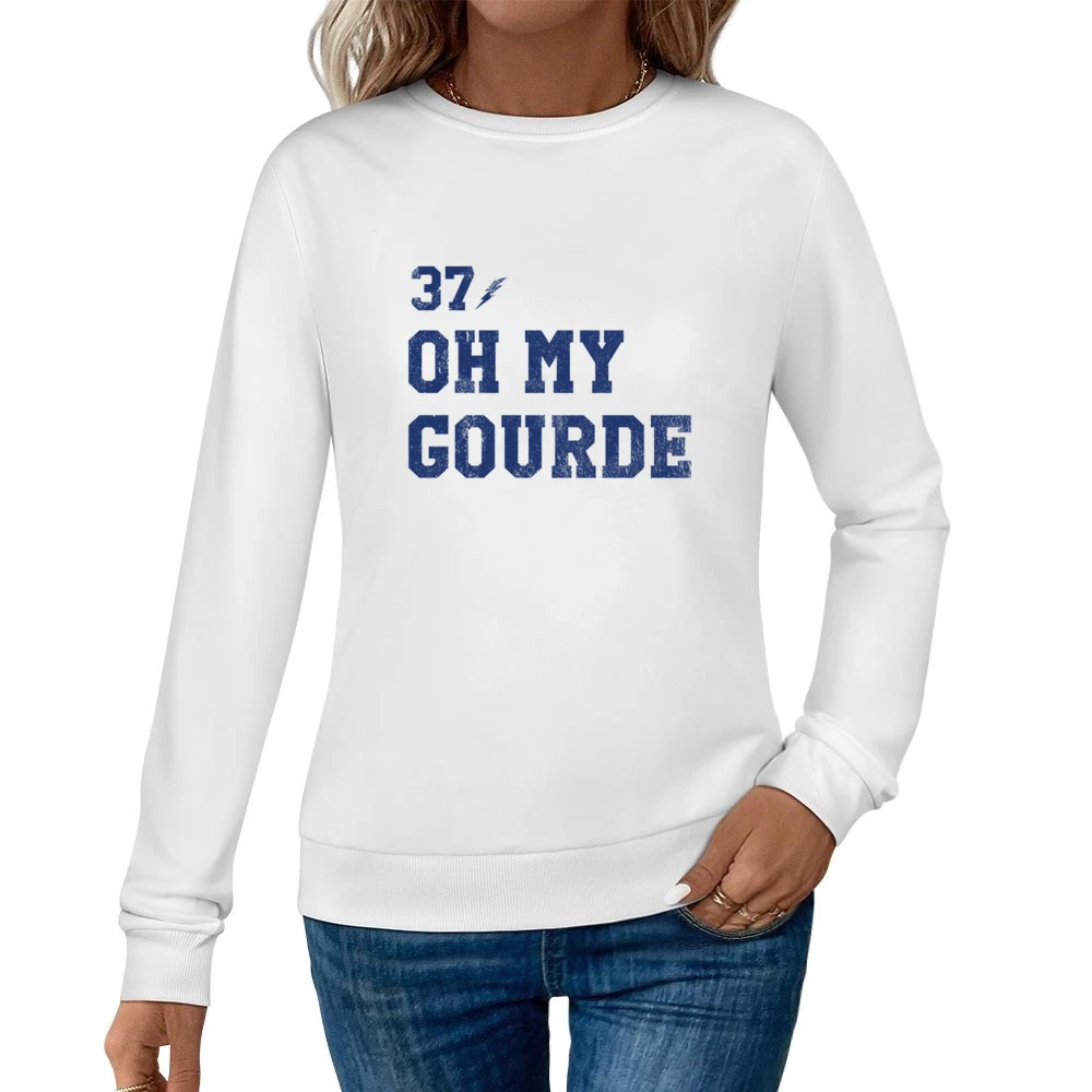 Oh My Gourde Tampa Bay Yanni Gourde Hockey Fan Women Pullover Sweatshirt