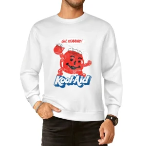 Oh Yeahhh Kool Aid Funny Juice Man Vintage Distressed Style Graphic T European Size Pullover Sweater