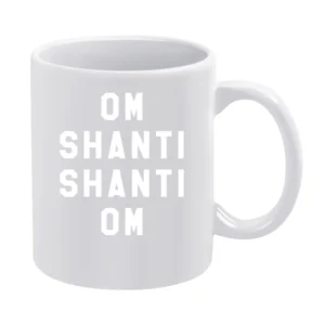 Om Shanti Shanti Om Popular Miley Cyrus Celebrity Style Graphic Tank T White Mug