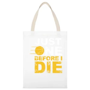 One before I die White Canvas Tote Shopping Bag