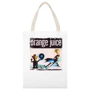 Orange Juice Texas Fever Album Cover Distressed Image White Canvas Tote Shopping Bag