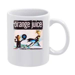 Orange Juice Texas Fever Album Cover Distressed Image White Mug