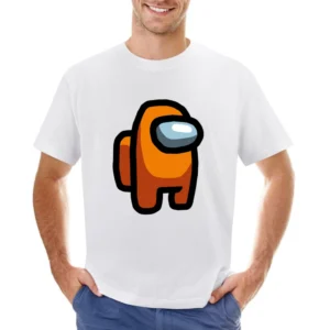 Orange Suspect Fun Video Game Fan Asian Size Men T-Shirt