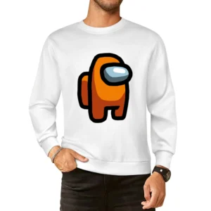 Orange Suspect Fun Video Game Fan European Size Pullover Sweater