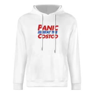 Panic At The Costco Funny Pandemic Covid Stock Up Graphic Crew Crewnec European Size Men Hoodie