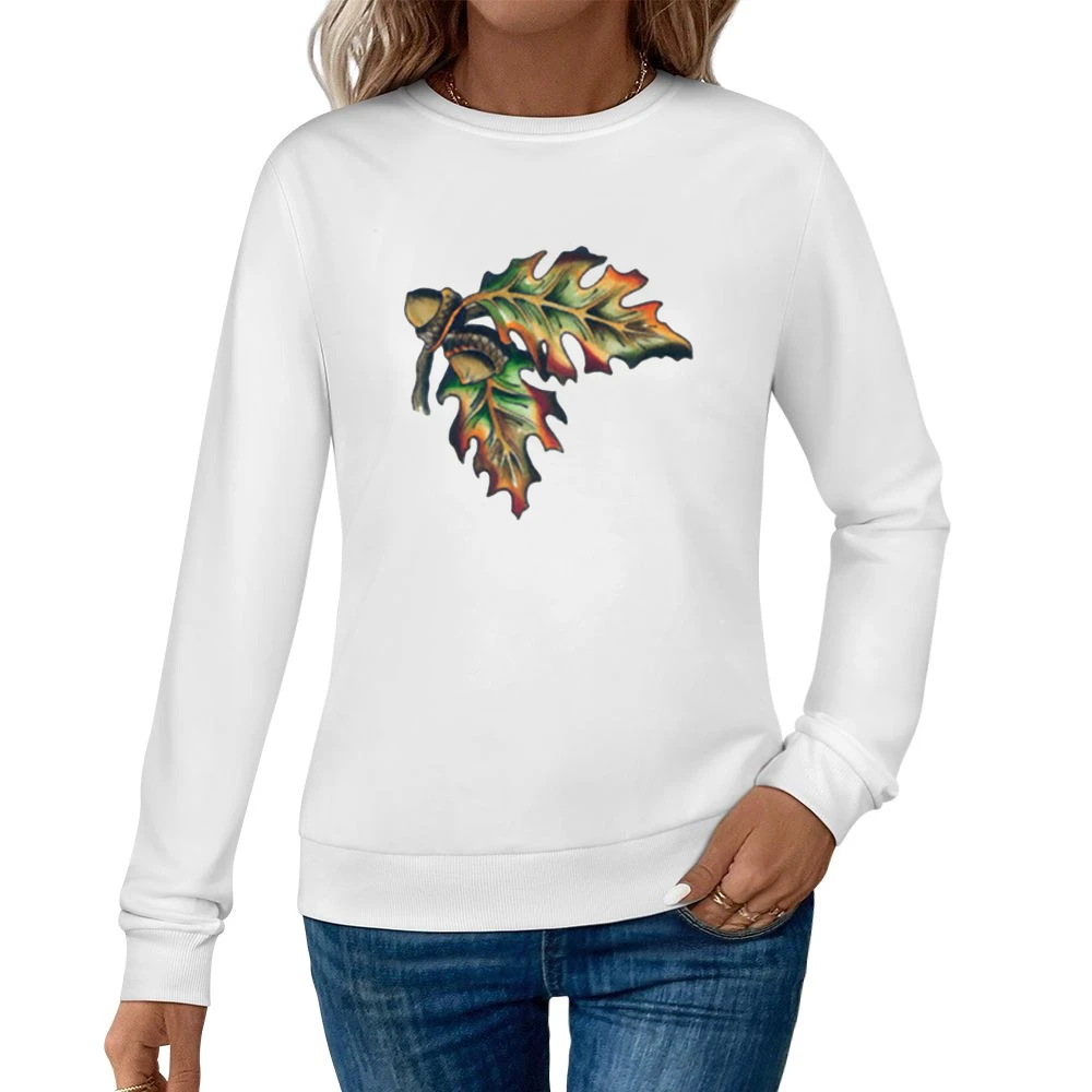 Peanut and leave Women Pullover Sweatshirt
