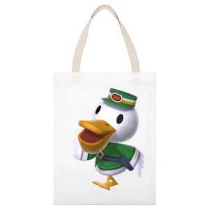 Pete From Animal Crossing Nintendo Character Video Game White Canvas Tote Shopping Bag