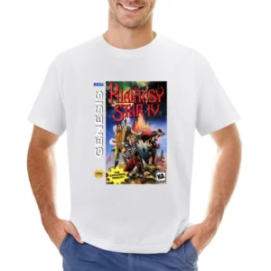 Phantasy Star Iv Sega Genesis Old School Retro Video Game Fan Distress Asian Size Men T-Shirt