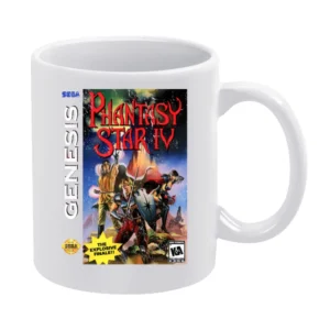 Phantasy Star Iv Sega Genesis Old School Retro Video Game Fan Distress White Mug
