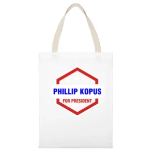 Phillip Kopus For President 2016 The Red Road TV Show White Canvas Tote Shopping Bag