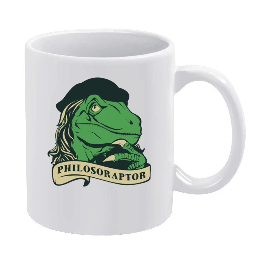 Philosoraptor - raptor philosoper White Mug