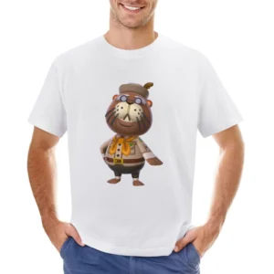 Phineas From Animal Crossing Nintendo Character Video Game Asian Size Men T-Shirt