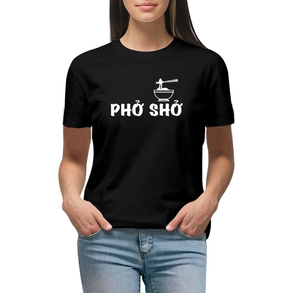 Pho Sho Funny Vietnamese Noodle Soup Graphic Food Lover Premium Women Ladies T-shirt