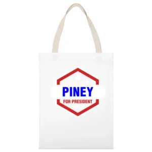 Piney For President 2016 Sons of Anarchy TV Show White Canvas Tote Shopping Bag