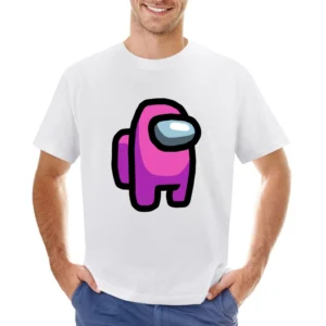 Pink Suspect Fun Video Game Fan Asian Size Men T-Shirt