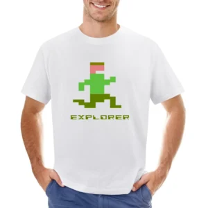 Pitfall Explorer Video Game Retro 80s Asian Size Men T-Shirt