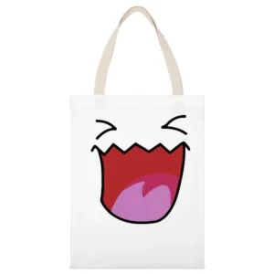 Pokemon Wobbuffet White Canvas Tote Shopping Bag