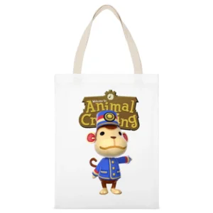 Porter From Animal Crossing Nintendo Video Game Fan White Canvas Tote Shopping Bag