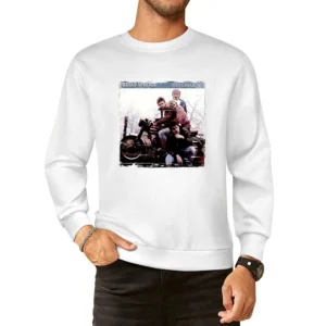 Prefab Sprout Steve McQueenTwo Wheels Good Album Cover Distressed Imag European Size Pullover Sweater